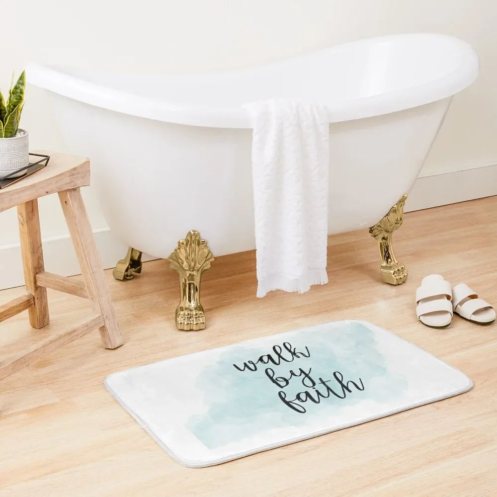 

Walk by faith Bath Mat Showers Entrance Door Mat