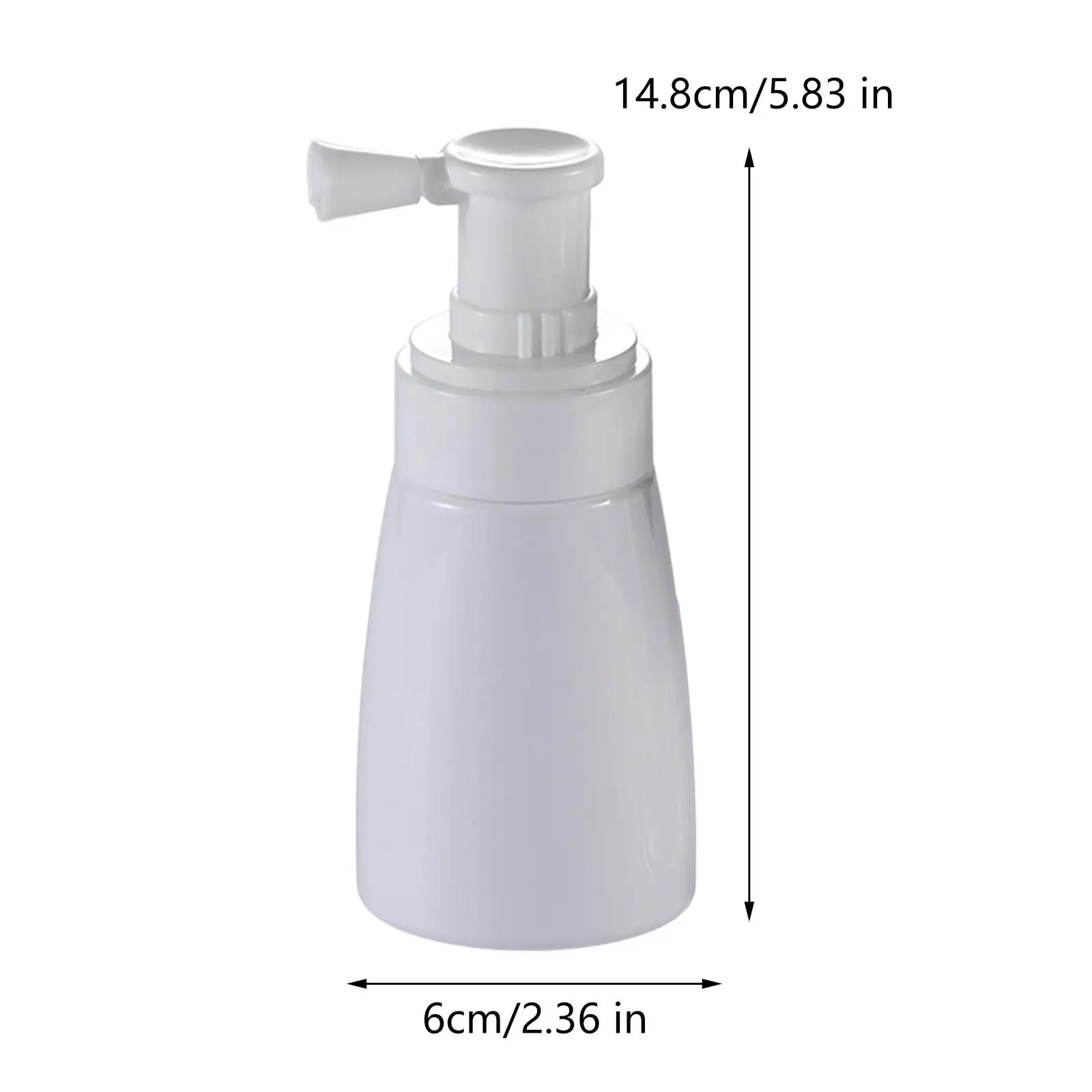 زجاجة بخاخ مسحوق فارغة قابلة لإعادة الملء ، موزع العناية بالجسم ، حاوية مسحوق جاف ، صالون تجميل للشعر للسفر للاستخدام اليومي ، المنزل
