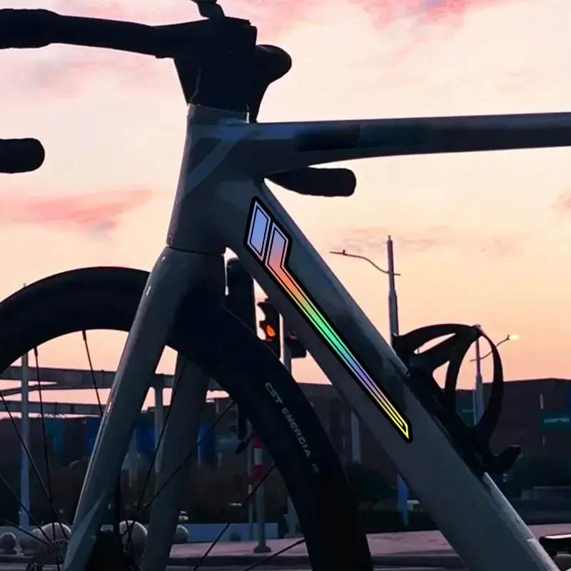 1 زوج الجانب قطاع دراجة نارية ملصقات مقاوم للماء للدراجات النارية ركوب الدراجات الجبلية خزان الوقود الزجاج الأمامي هدية شوكة شارات الفينيل #6