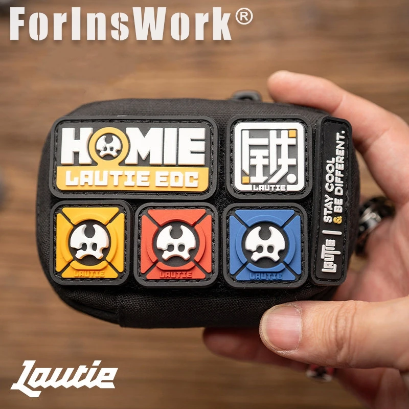 LAUTIE First Quarter 2026 SAM-S Blue/yellow/red EDC Patch Sam Portable Pouch Storage Bag Patch Collection