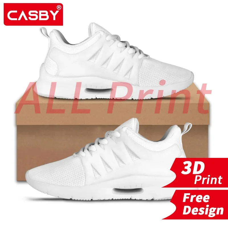 

Mens Women's Casual Shoes Rubber Sole for Shoes Sports Shoe Male Sneakers 3D Print Custom Logo All Print Design DIY Free Design