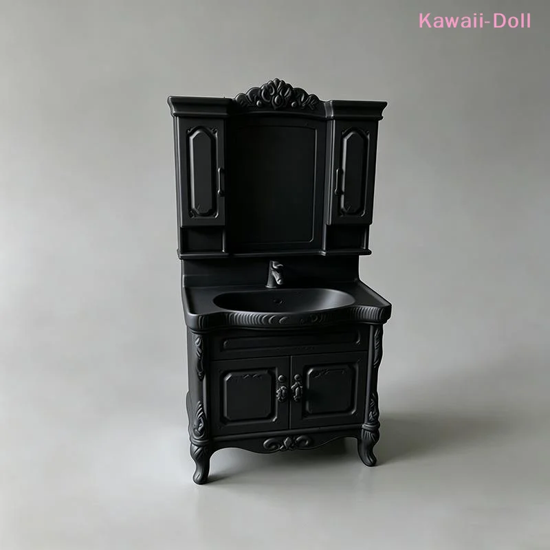 [DO]1Pcs 1/12 Dollhouse Miniature Bathroom Handwashing Platform Model Doll Home Bathroom Furniture Decor Toy DIY Accessories[DO]