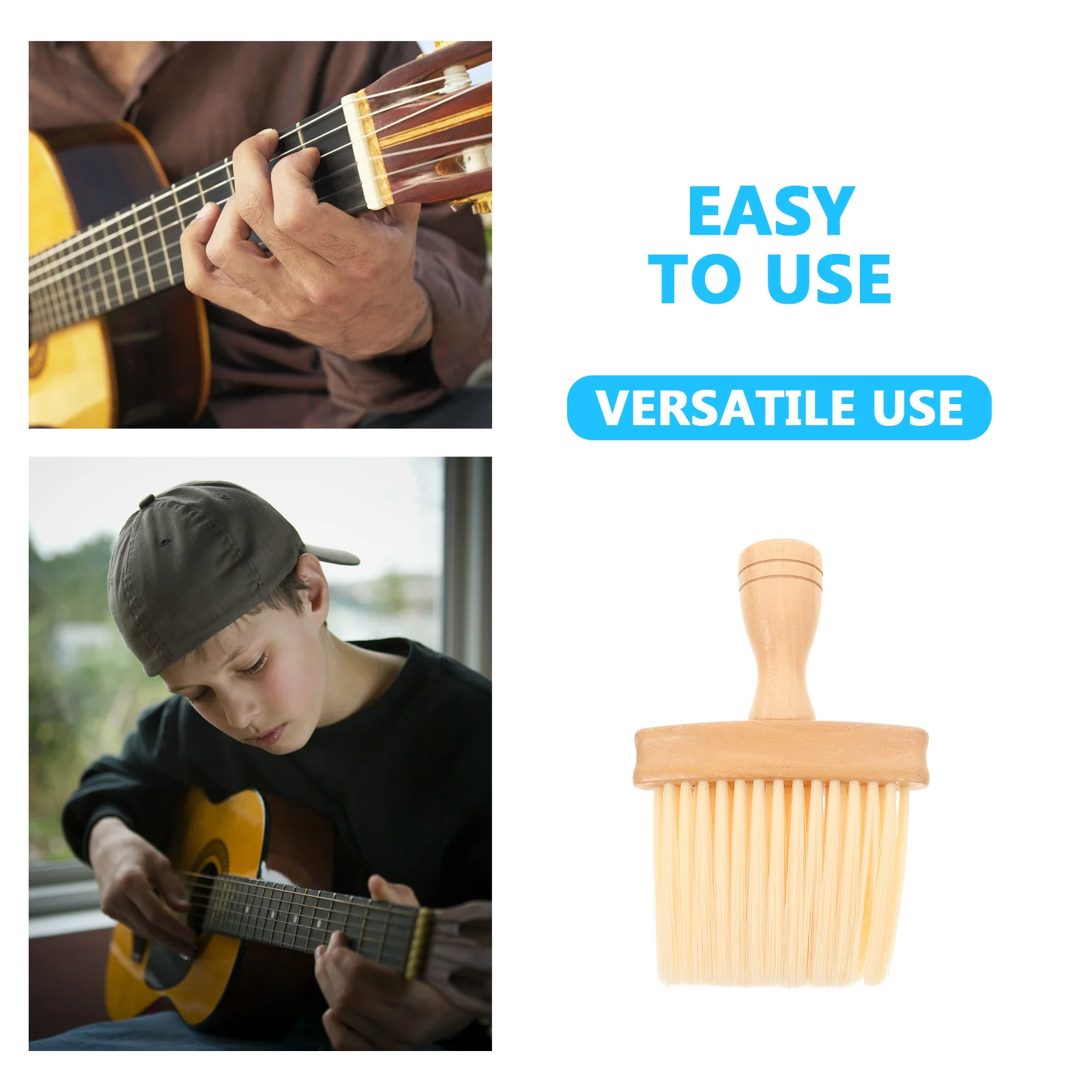 6 قطعة طبلة البيانو الغيتار تنظيف فرش أداة عزف موسيقى مقبض بلاستيكي الحنق سلسلة ممحاة صيانة الرعاية الصوتية #5