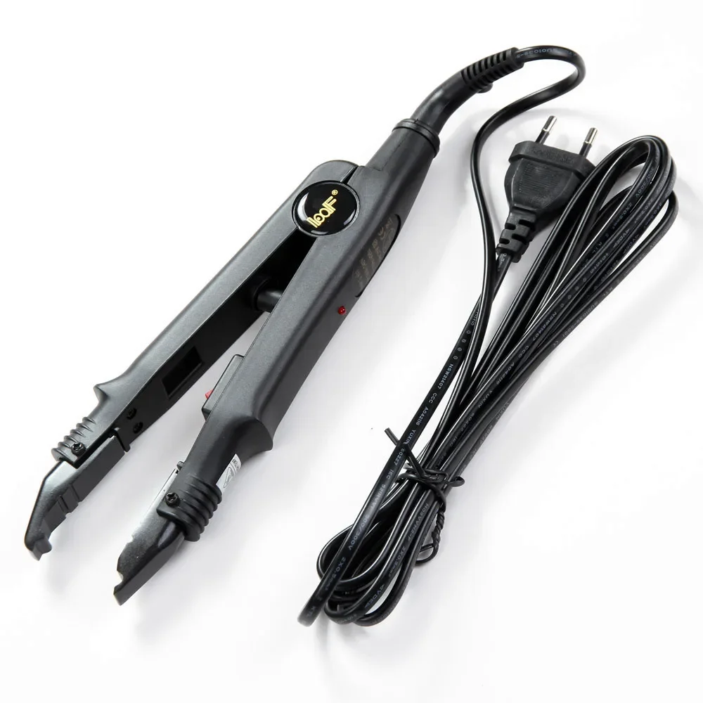 Loof ヘアエクステンションアイロンプロフェッショナルヘアスタイラーサロンモデル-フラッシュケラチンボンディングツール一定温度 EU/AU/US/UK プラグ