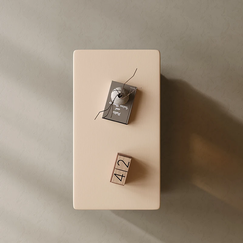 Carro de elevación móvil, mueble lateral creativo multifuncional retro de madera maciza, pequeño apartamento