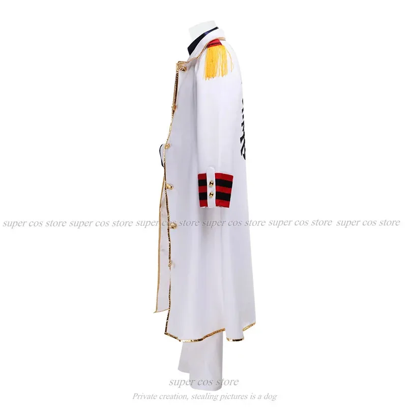 CyAnime singe D Garp Cosplay Costume uniforme marin veste manteau cape Luffyy grand-père fête Halloween Costume hommes femmes