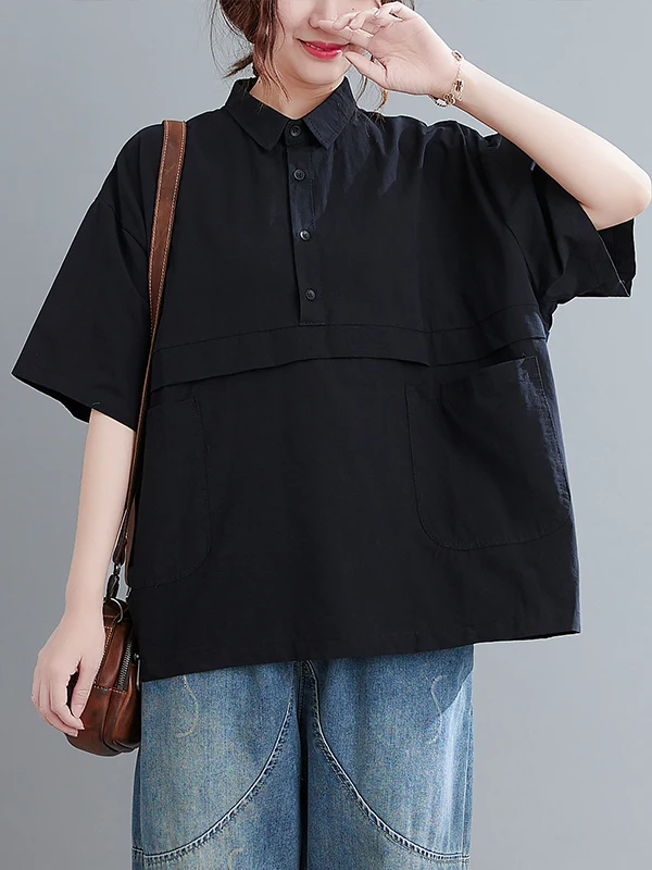 Effetto dimagrante ort Sve Casual irt per donne taglie forti Estate 2025 Nuovo Sle Loose Fit Faionable Copertura della pancia Wome...