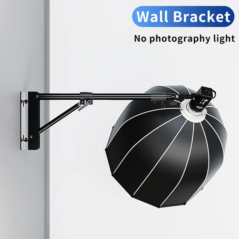 170cm 135cm Heavy Wall Mount Boom Arm Projector Bracket for Photography Studio Softbox Video Strobe Ring Lights