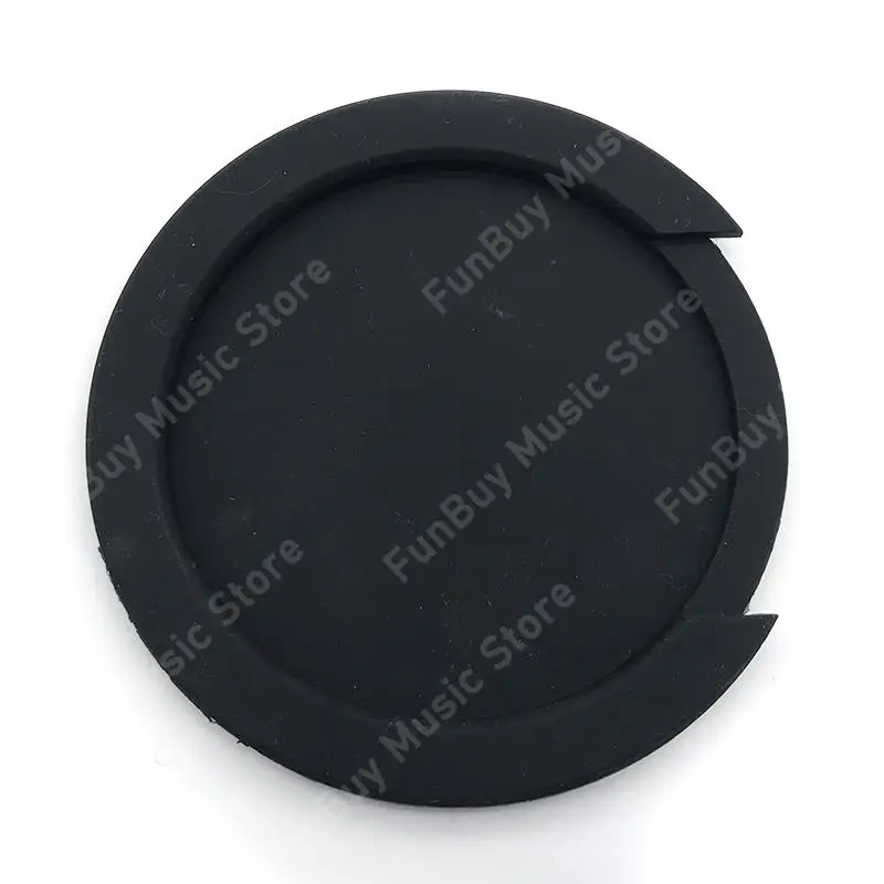 1pcs Guitar Sound Hole Cover Holder Block Silencer Silicone Soundhole for Classical Guitar Acoustic Folk Guitar Black 86/100MM