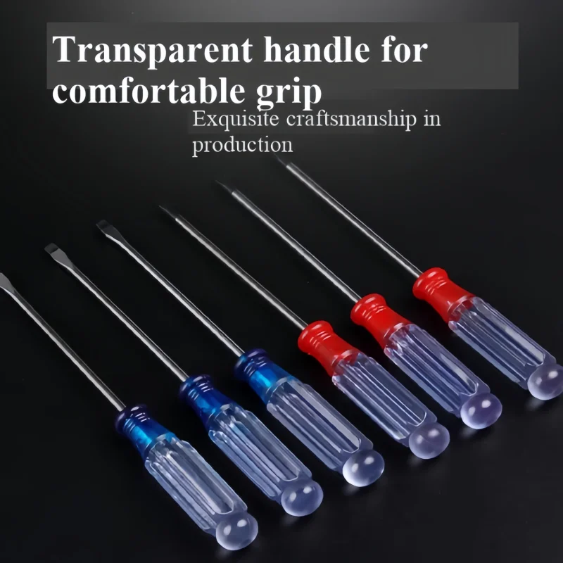 1/5pcs Screwdriver 3MM Phillips small screwdriver transparent handle for repairing mobile phones and computers