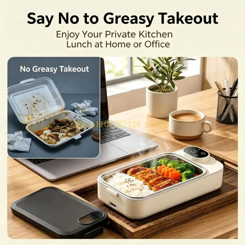 Portable Heated Container for Dorm and Office Meal Use Daily best sale
