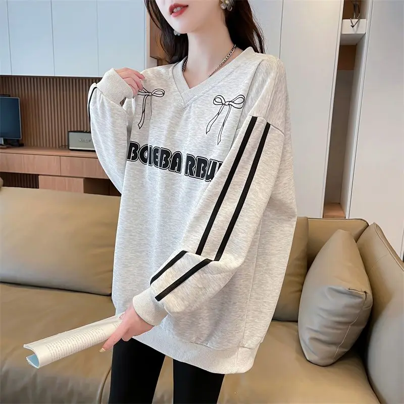 Women's New Hoodie with Loose Korean Style and Lazy Style Long Sleeved Top with a Trendy and Youthful Vibe