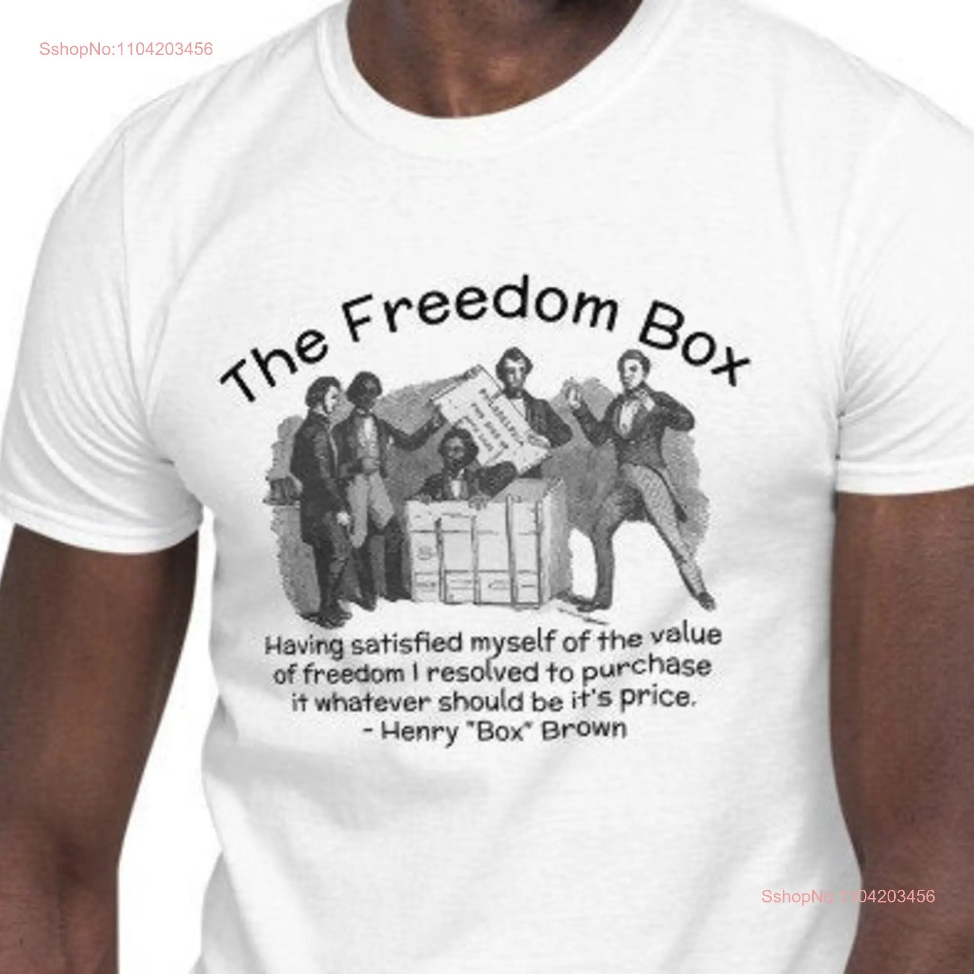 African American Unsung Heroes Henry Box Brown  T Shirt Black History Month Pride  long or short sleeves