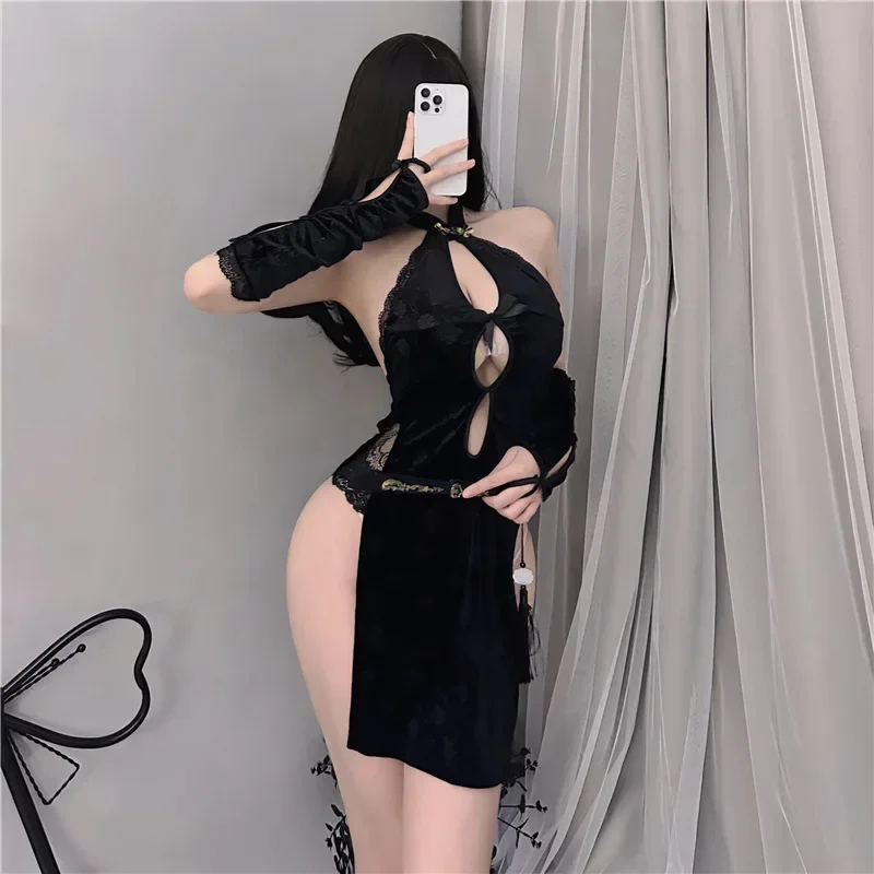 

0217 Sexy Lingerie For Ladies Night Dress Women Naughty Underwear Call Of The Night Cheongsam Cosplay Pajamas Funny Passion