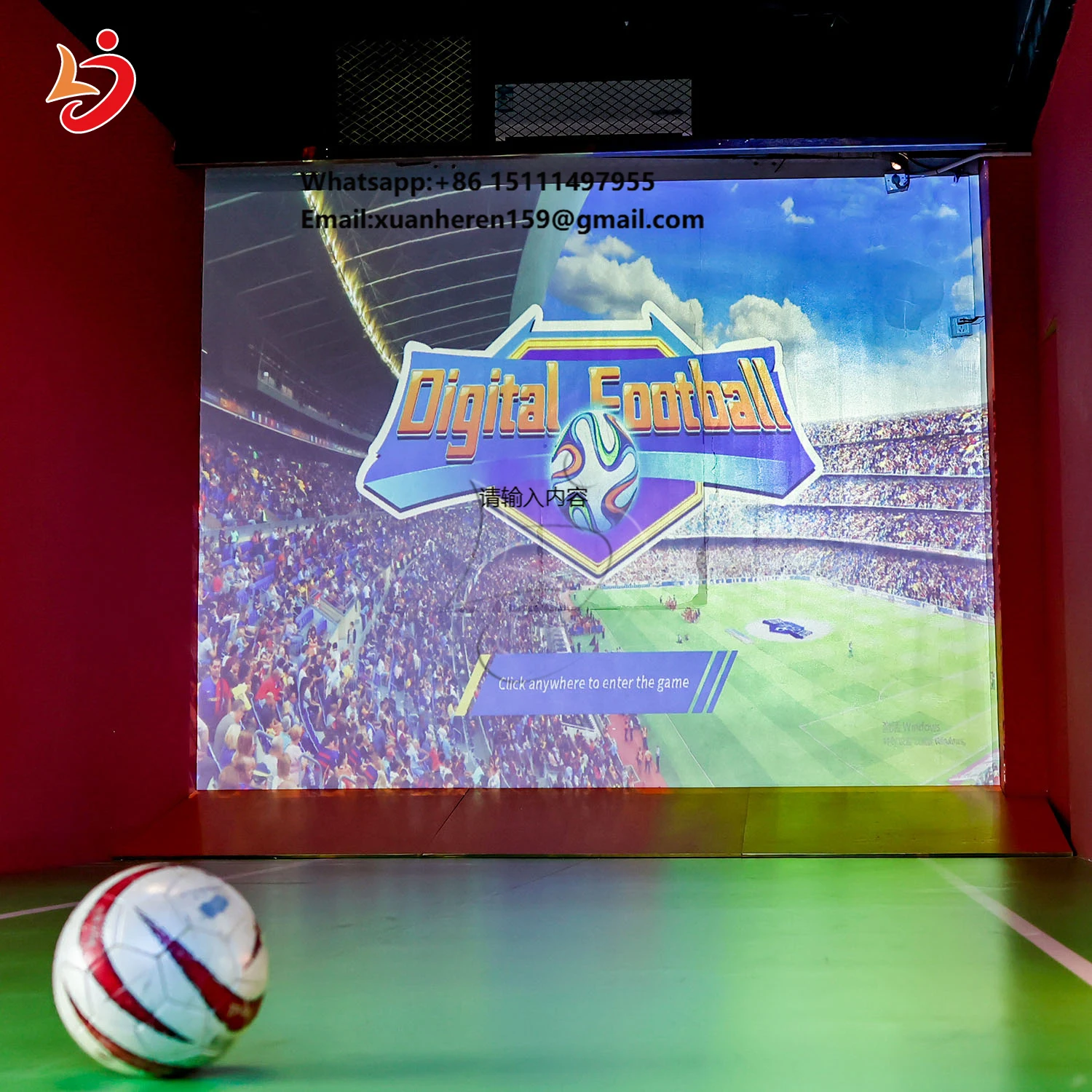 Luxury Digital Sport AR Football Interactive Projection Realistic Training Equipment Football Simulator For Sports Park