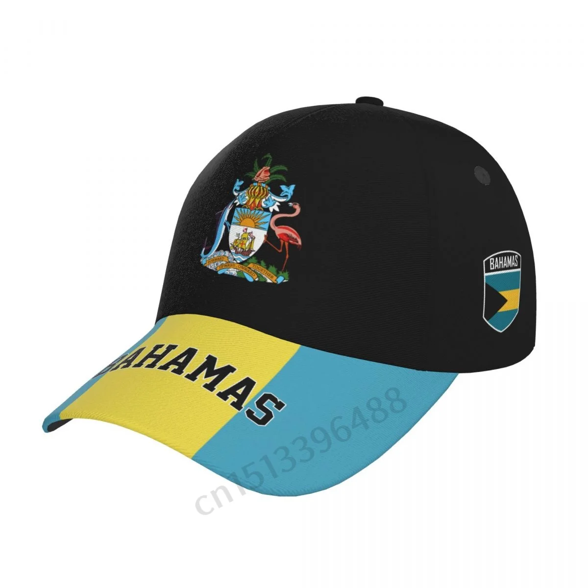 

Bahamas 3D Soccer Hats Sun Baseball Cap Breathable Adjustable Men Women Outdoor Fishing Hat