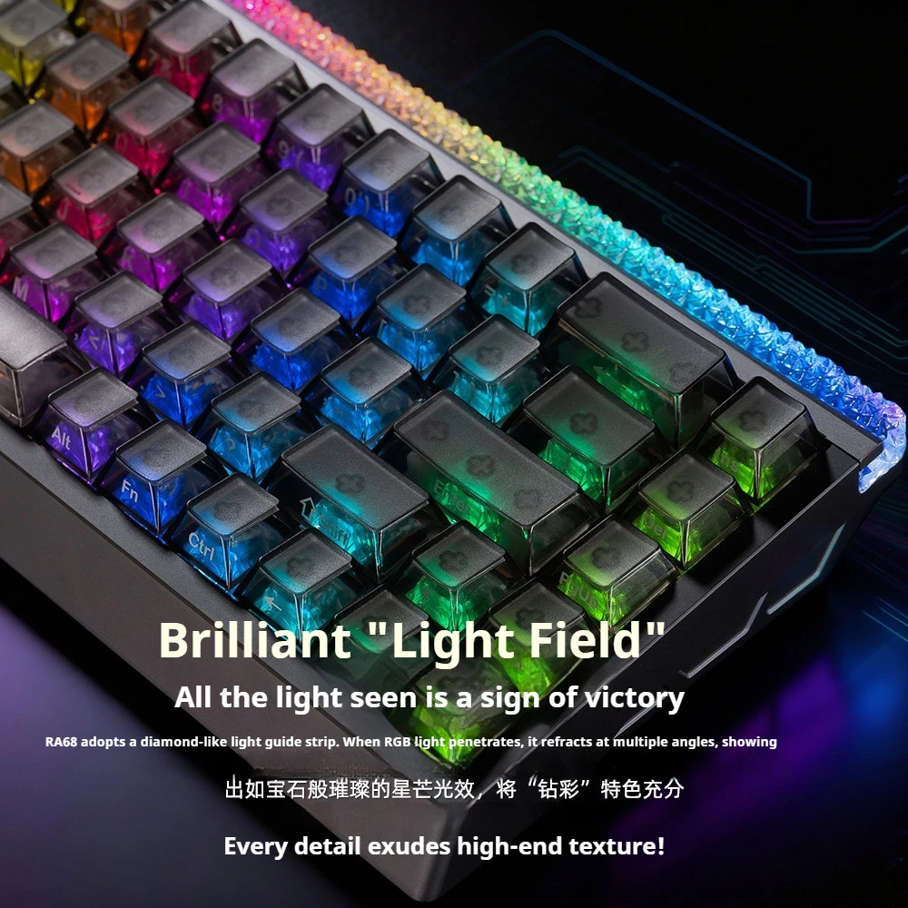 IROK RA68 Magnetic Axis Keyboards RT0.001mm 8KHz Polling Rate 0.08