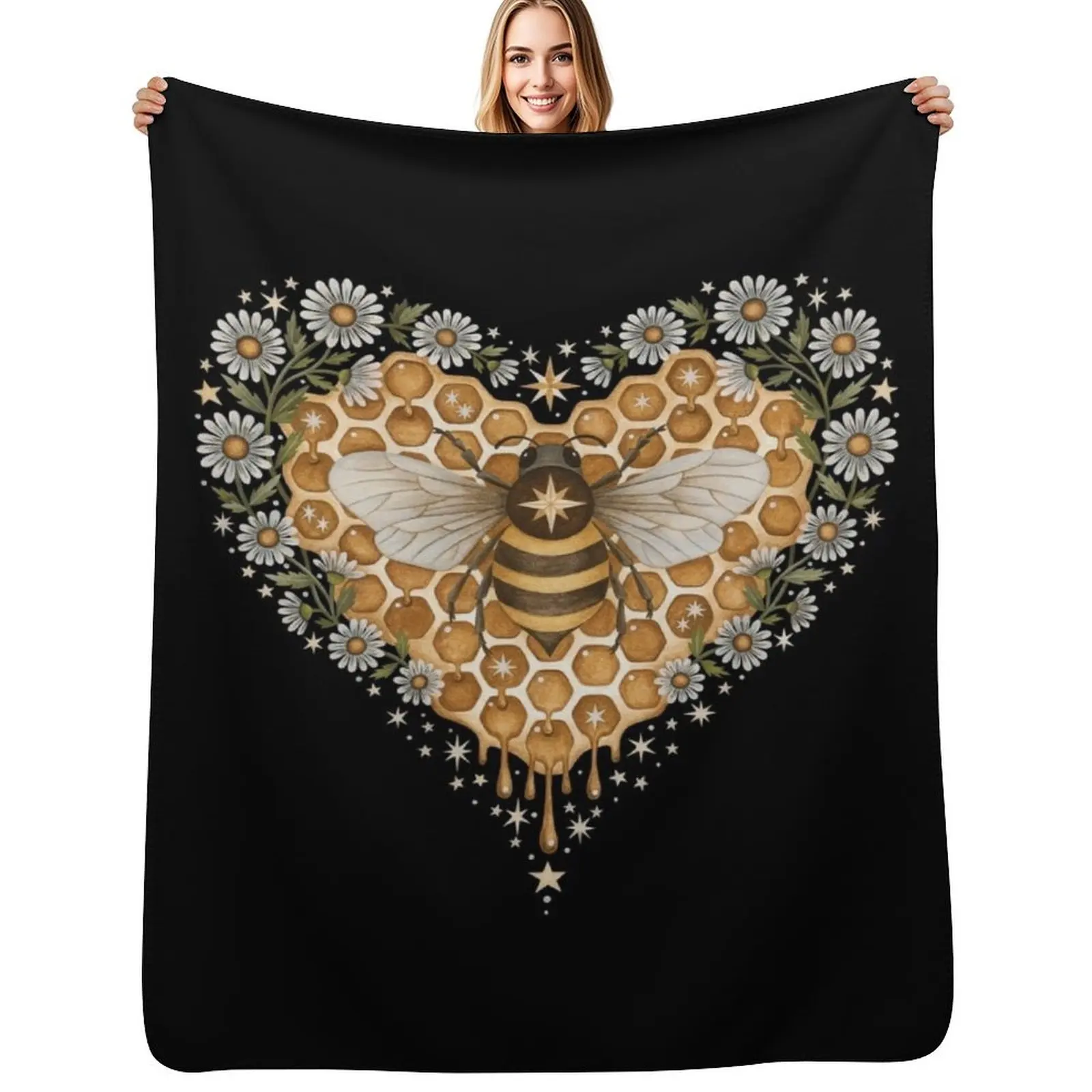 Sweet heart Throw Blanket Warm Flannel Blanket for Couch Chair Bedroom