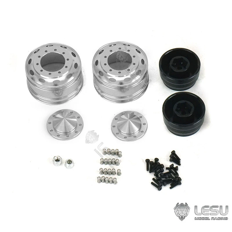 LESU Modell-Vorderradnabe für 1/14 Tamiya American Simulation Truck Modellspielzeug CNC Metall W-2059 LKW DIY Zubehör Spielzeug – Detail 5