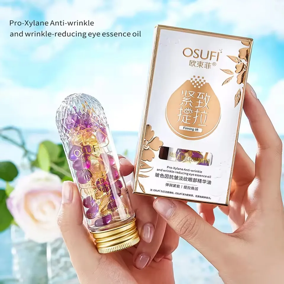 

OSUFI Pro-Xylane Anti Aging Remove Wrinkles Eye Essence Oil Firming Lifting Capsules Eye Serum Fades Black Circles Eye Bags