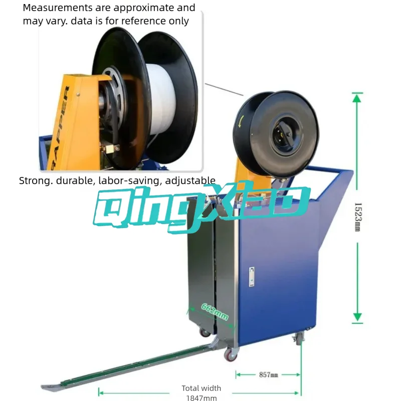 Semi-automatic Strapping Machine Pallet Strapping and Packing Integrated Machine Packaging Printing Supporting Equipment view 5