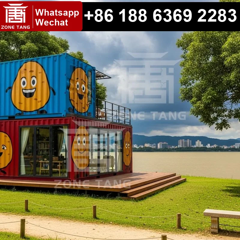 

20 Foot Container House 2 Story Container House Customize Color Prefab Container House Creative Container House Comply Law