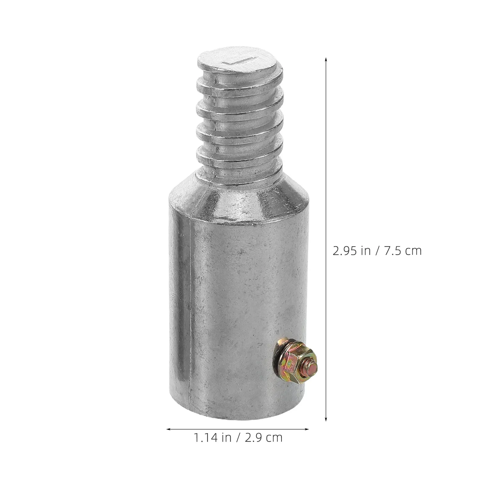 1Set Broom Handle Joint Extension Pole Adapter Aluminum Alloy Threaded Replacement Tip for Push Broom Fits 25Mm Tube
