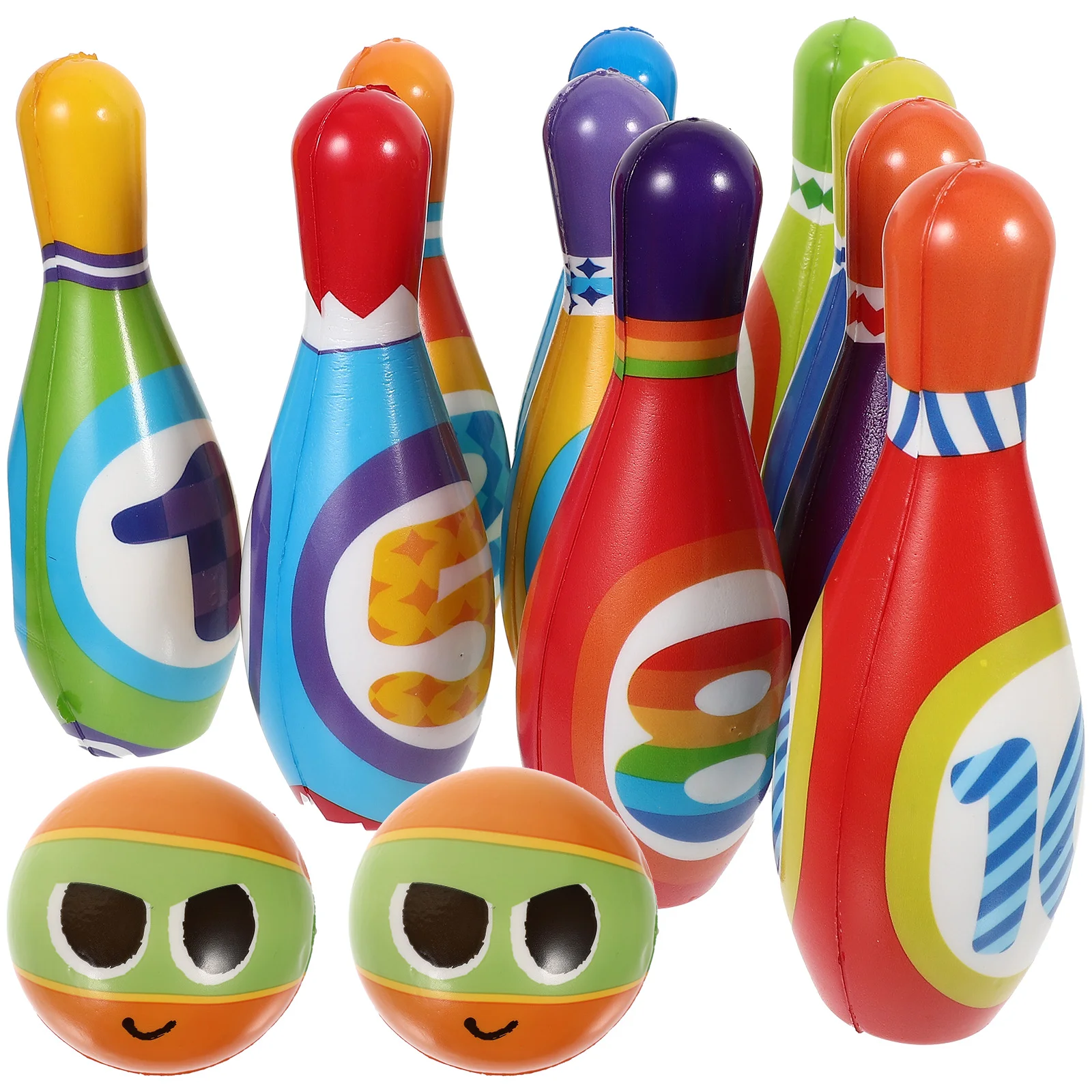 

1 Set Kids Bowling Kit Children Toss Ball Toy Children Sports Toy Cotton Bowling Set for Kids bowling set for kids 2-5