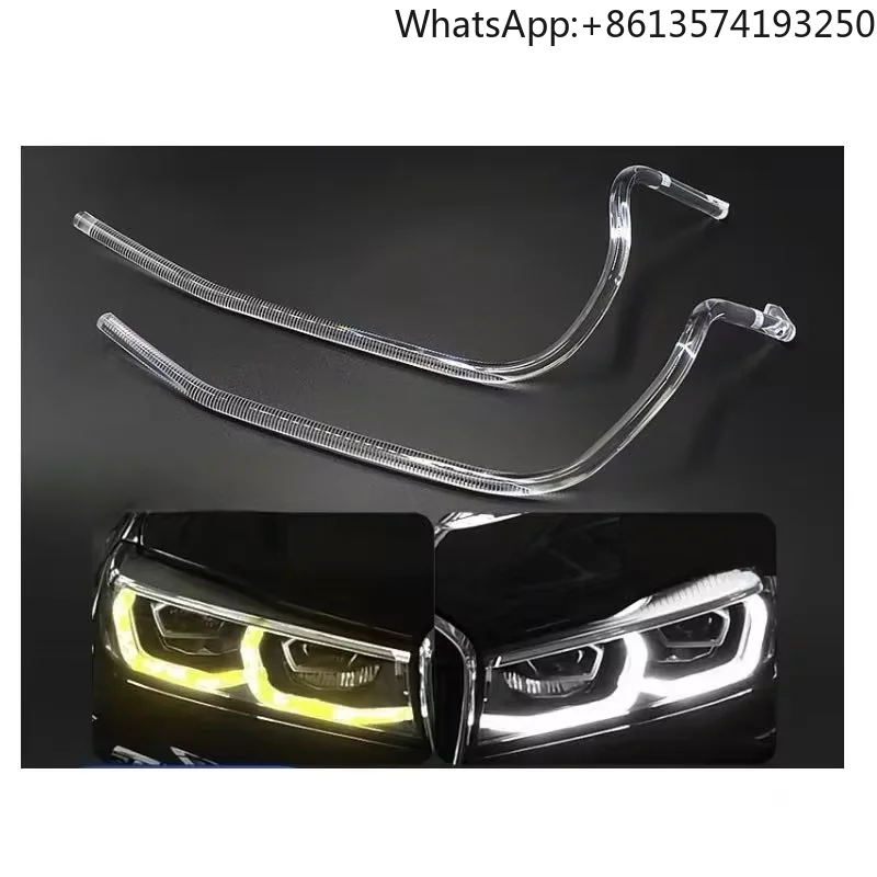 

For For BMW 7 G11 G12 LED Headlight Waterproof Angel Eye Acrylic Light 12V New Car Light Aluminium Fog Light Retrofit