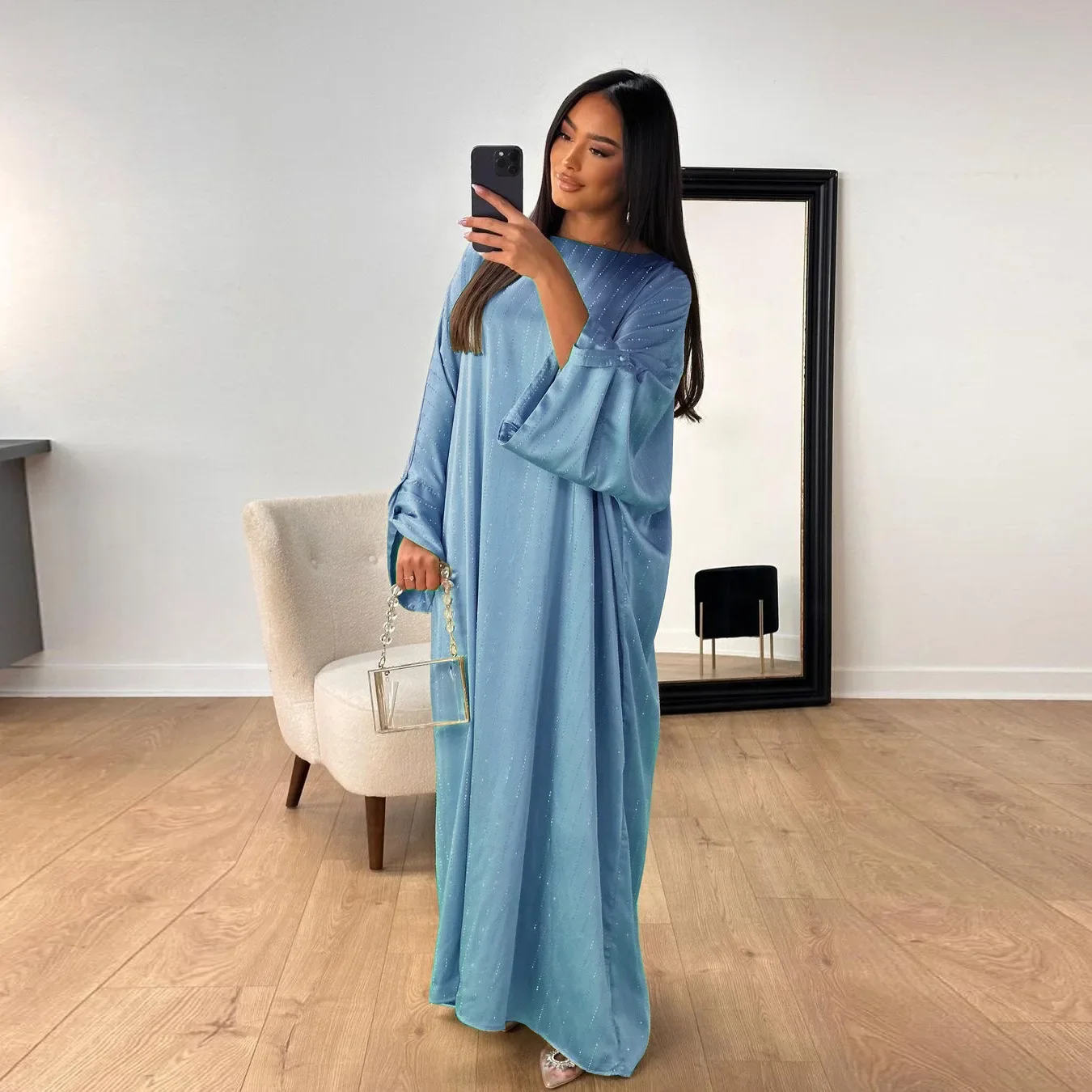 

Dubai Abayas Luxury Muslim Women Maxi Dress Eid Djellaba Islam Jalabiya Diamonds Kaftan Turkey Arabic Robe Caftan Marocain Femme