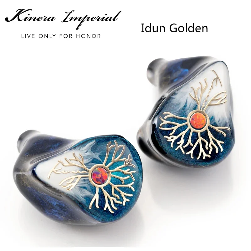 Kinera Idun Golden ( Idun 2.0) Наушники IEMs HIFI 2BA + 1DD Модульный кабель Knowles BA с ручной росписью и кабелем мониторинга сцены