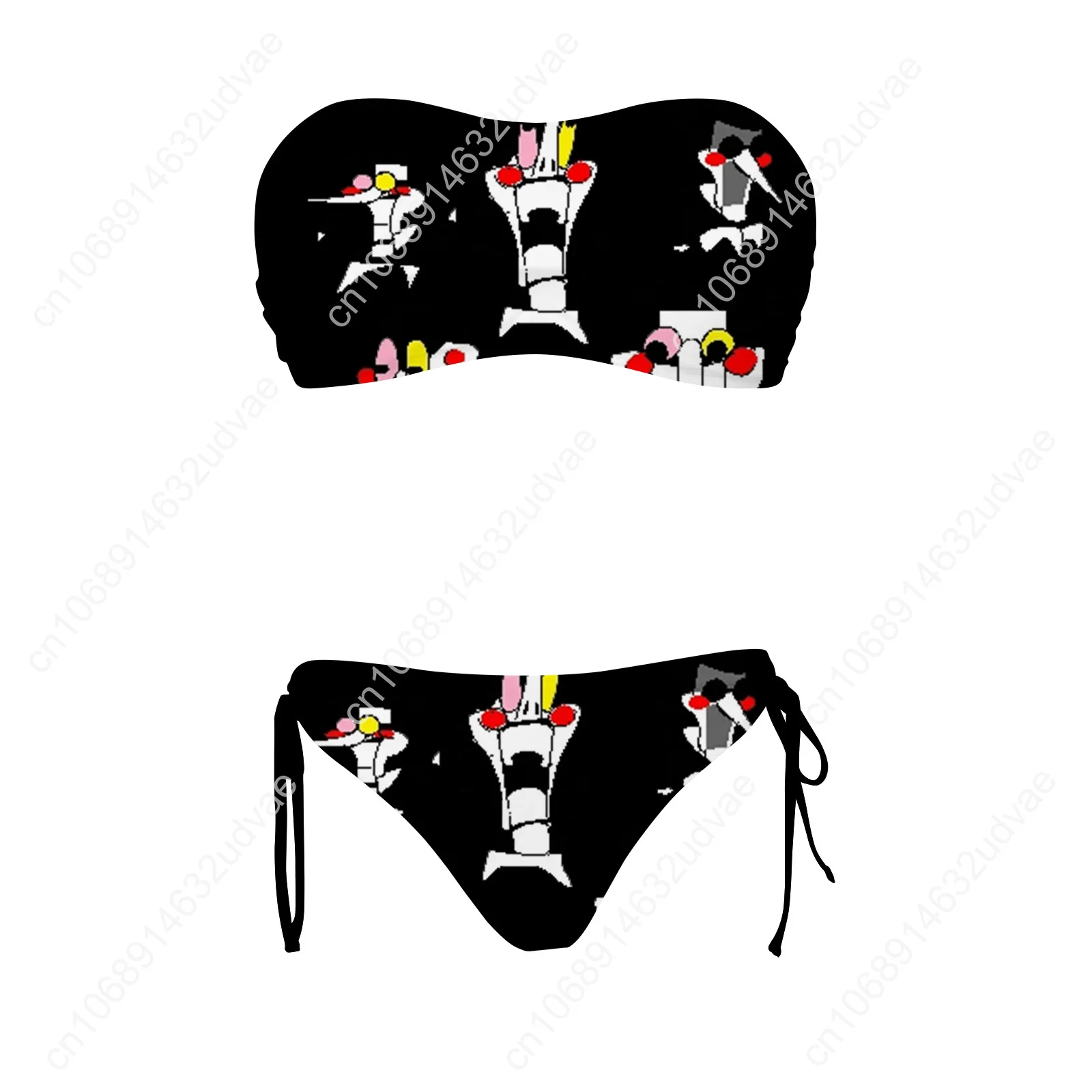 Maluma Swimsuit Womens Drawstring Two Piece Set Bathing Suits Personalized Swimwear Pool Party Bikini Customize Beachwear