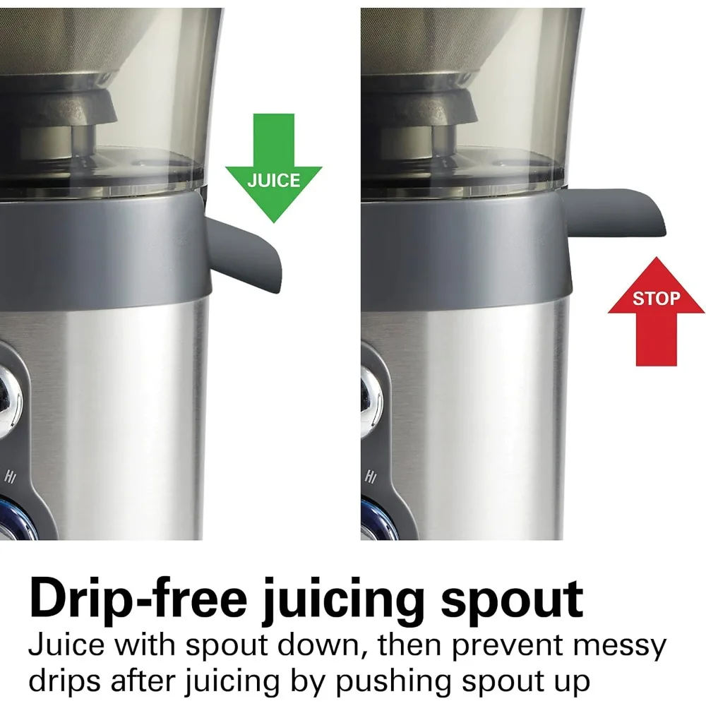 Juicer, Centrifugal Extractor, Big Mouth 3" Feed Chute,  2-Speeds, 40 Oz.,BPA Free Pitcher, 850 Watt Motor, Desktop Juicer