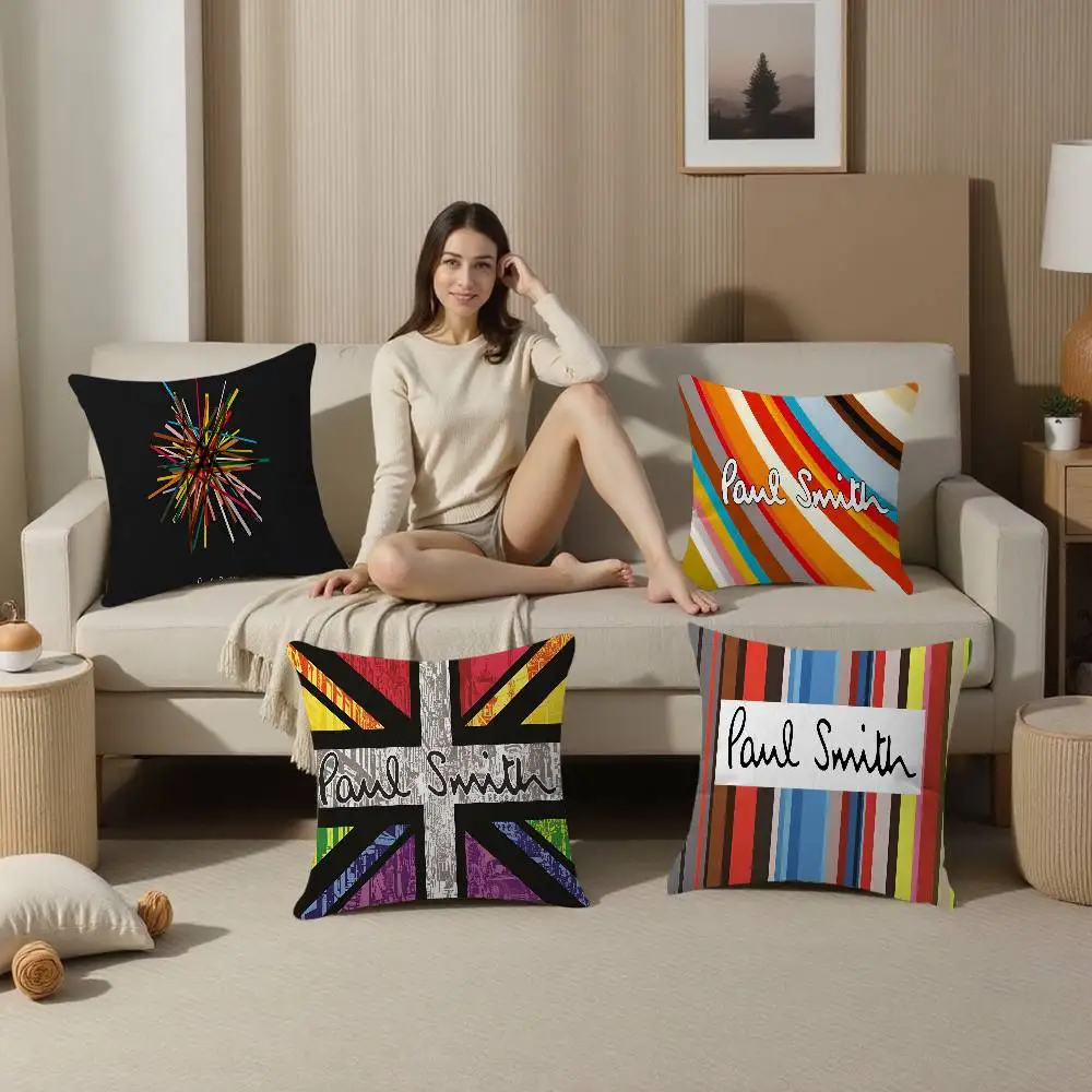 P-Pauls S-Smiths Kissenbezug Kissenbezug Dekor Kissenbezug Bedruckter Kissenbezug für Couch