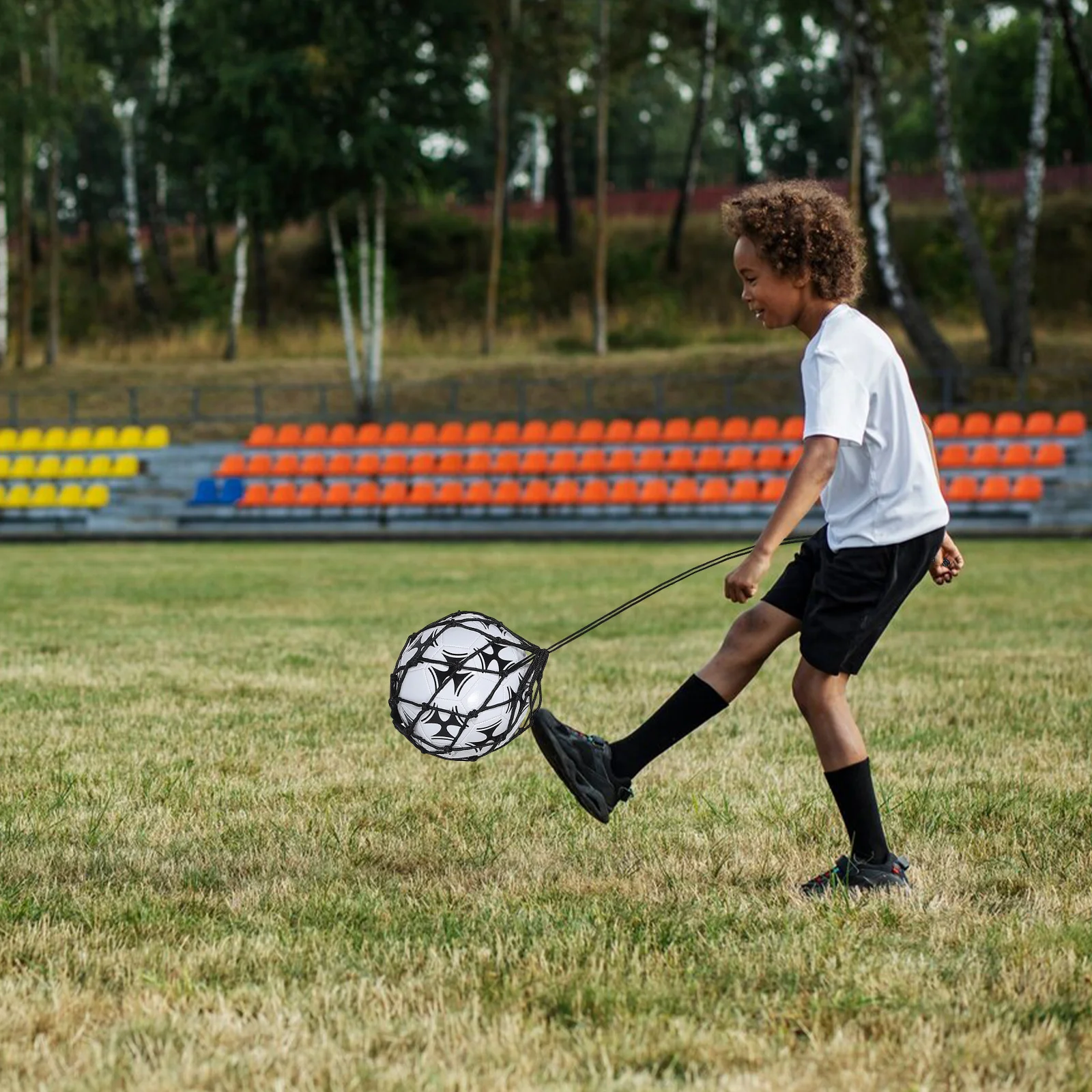 

Football Kick Trainer Return Net Adjustable Waist Belt Youth Training Tool Portable Soccer Ball Practice Equipment Durable