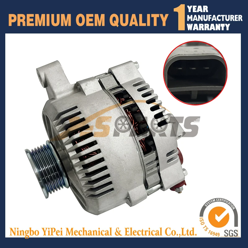 

Alternator for Ford F150 F250 F350 F550 Crown Victoria F6AU-10300-AA V10 V8