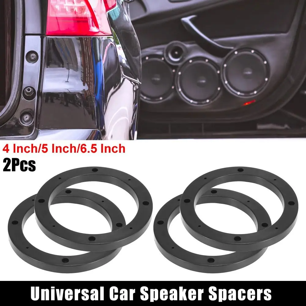 Durable 4/5/6.5 Inch Speaker Spacer Pad Universal Plastic Speaker Spacer Ring Black Speaker Gasket For Autoradio