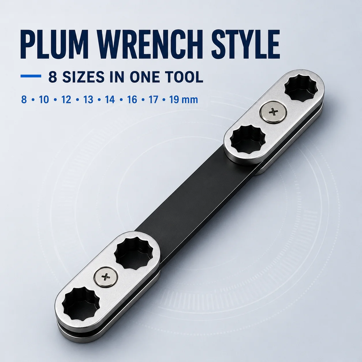 8 in 1 Universal Torx Wrench, 360° Rotatable Plum Wrench for Automotive Repair, Adjustable Portable Mechanical Tool