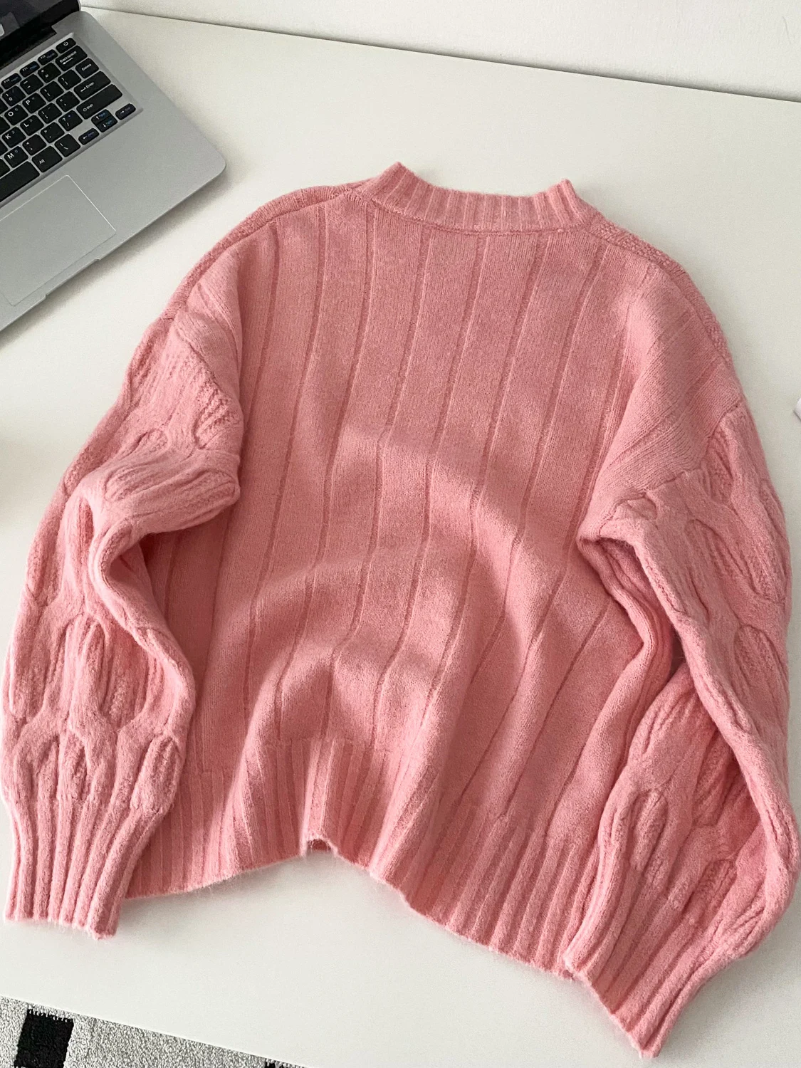 

Korean Sle Simple Knitted round Ne Sweater Women's Winter Loose Hiding Meat Lazy Loose Design Casual Aosphere Top