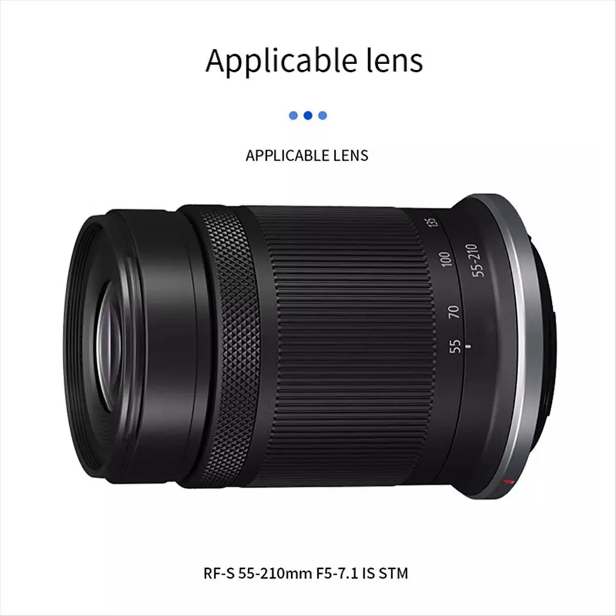 ~Upgraded 2026-Lens Hood Reversible Petal Lens Shade for -S 55-210mm F5-7.1 is STM Lens on R7 R10 R50 R100 Camera ET-60B