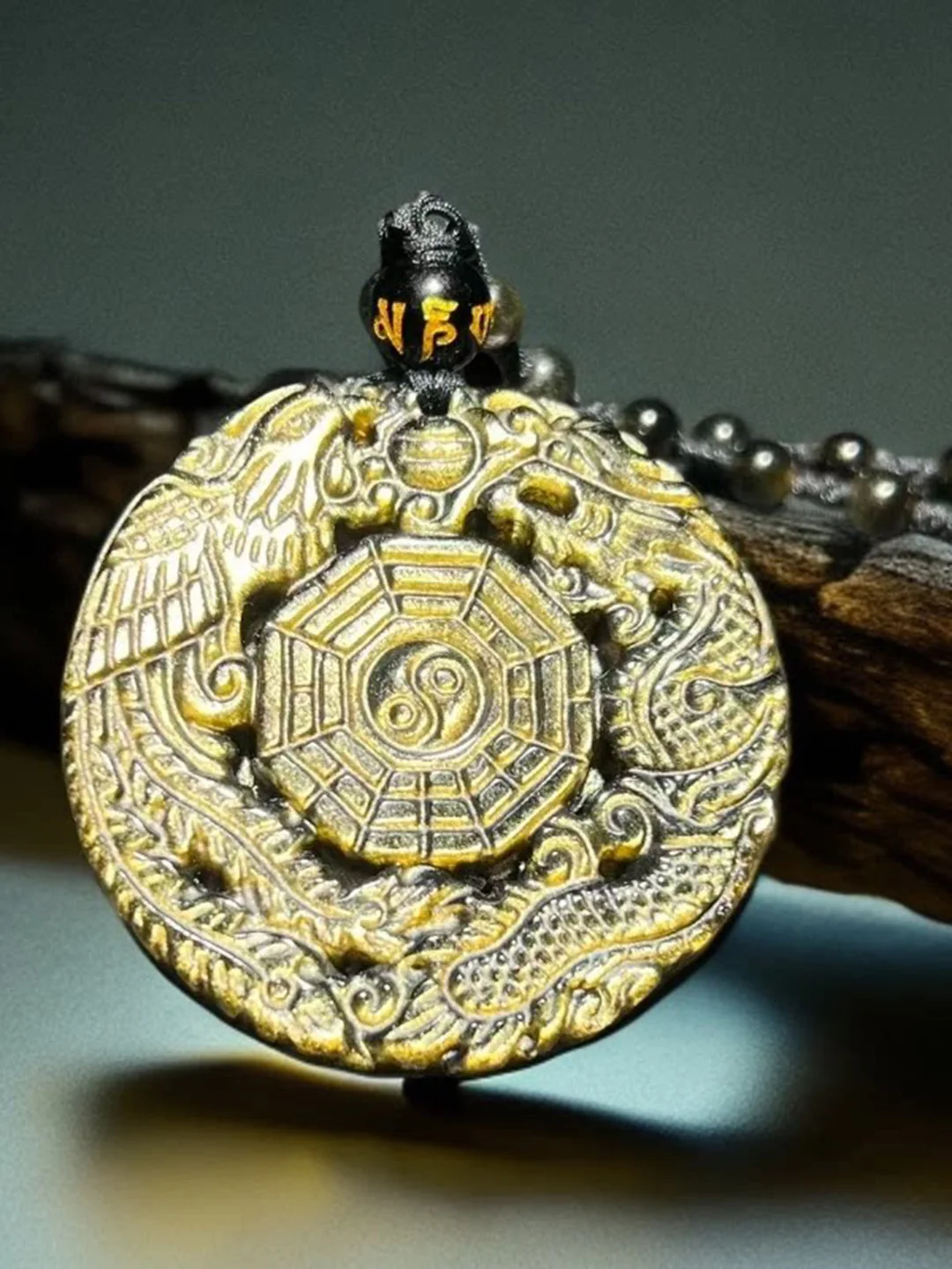 natural-gold-obsidian-dragon-and-phoenix-good-luck-eight-trigrams-pendant-necklace-exquisitely-carved-round-pendant-for-men-a