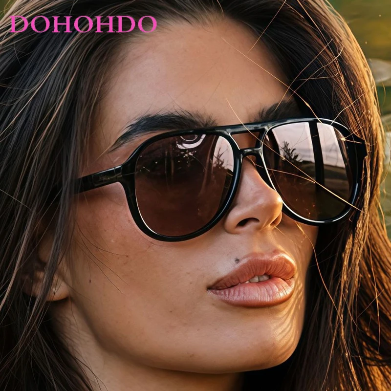 

Vintage Double Bridge Pilot Women Sun Glasses New Luxury Brand Design Men Sunglass Outdoor Drive Eyeglasses Unisex Lentes UV400