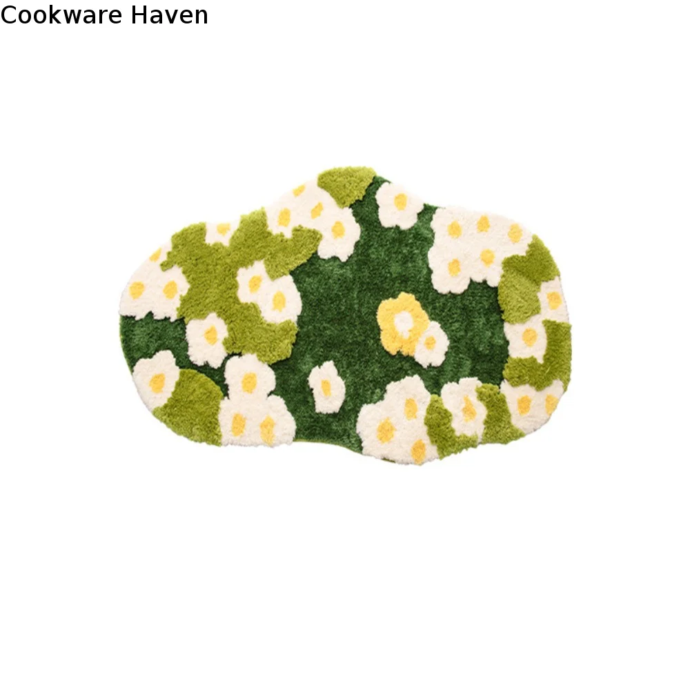 Creative Absorbent Simulated Moss Bath Mat Thickened Non Slip Moss Rug Cashmere-like Soft Bathroom Mat Living Room