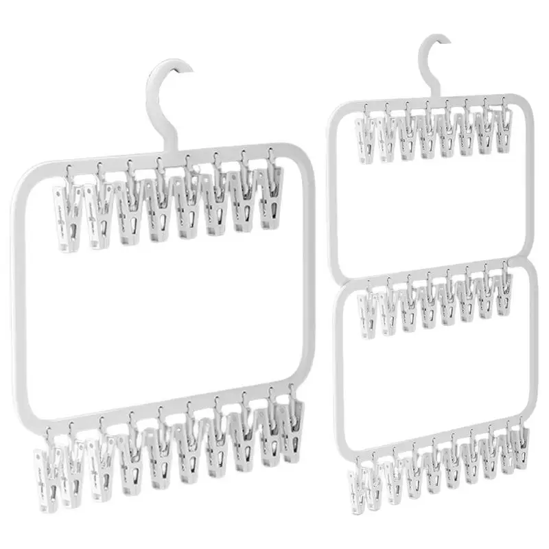 

Sock Drying Rack With Pegs Sock Hanging Rack Windproof Underwear Socks Clip Hook Hanger Drying Rack