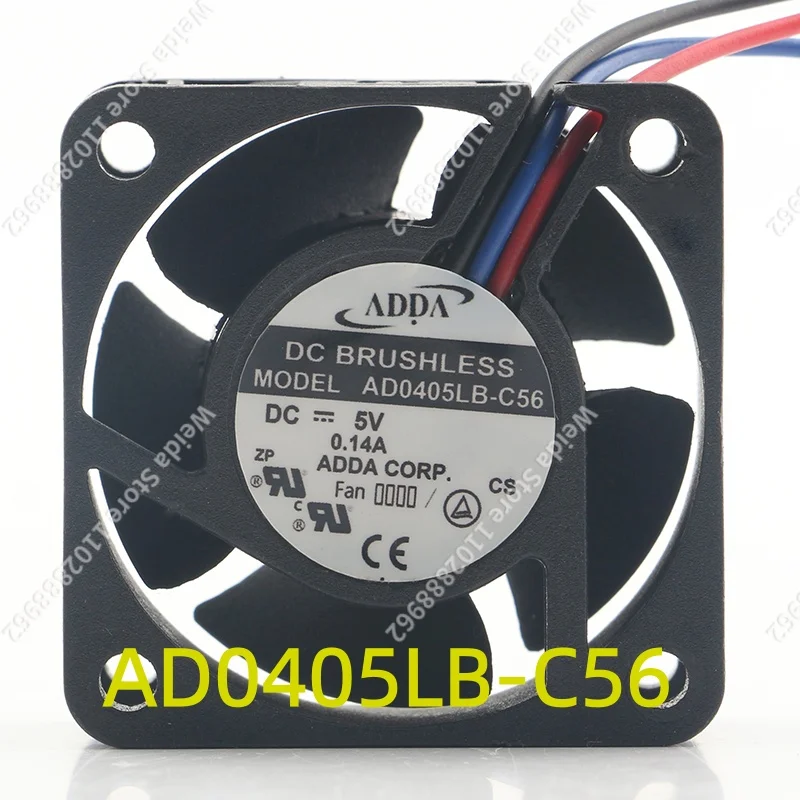 ADDA 12V 24V 48V  4020 40X40X20MM 4CM switch Mute CPU Dual ball bearing chassis Power supply AD0405LB-C56 Cooling fanDC 5V 0.14A