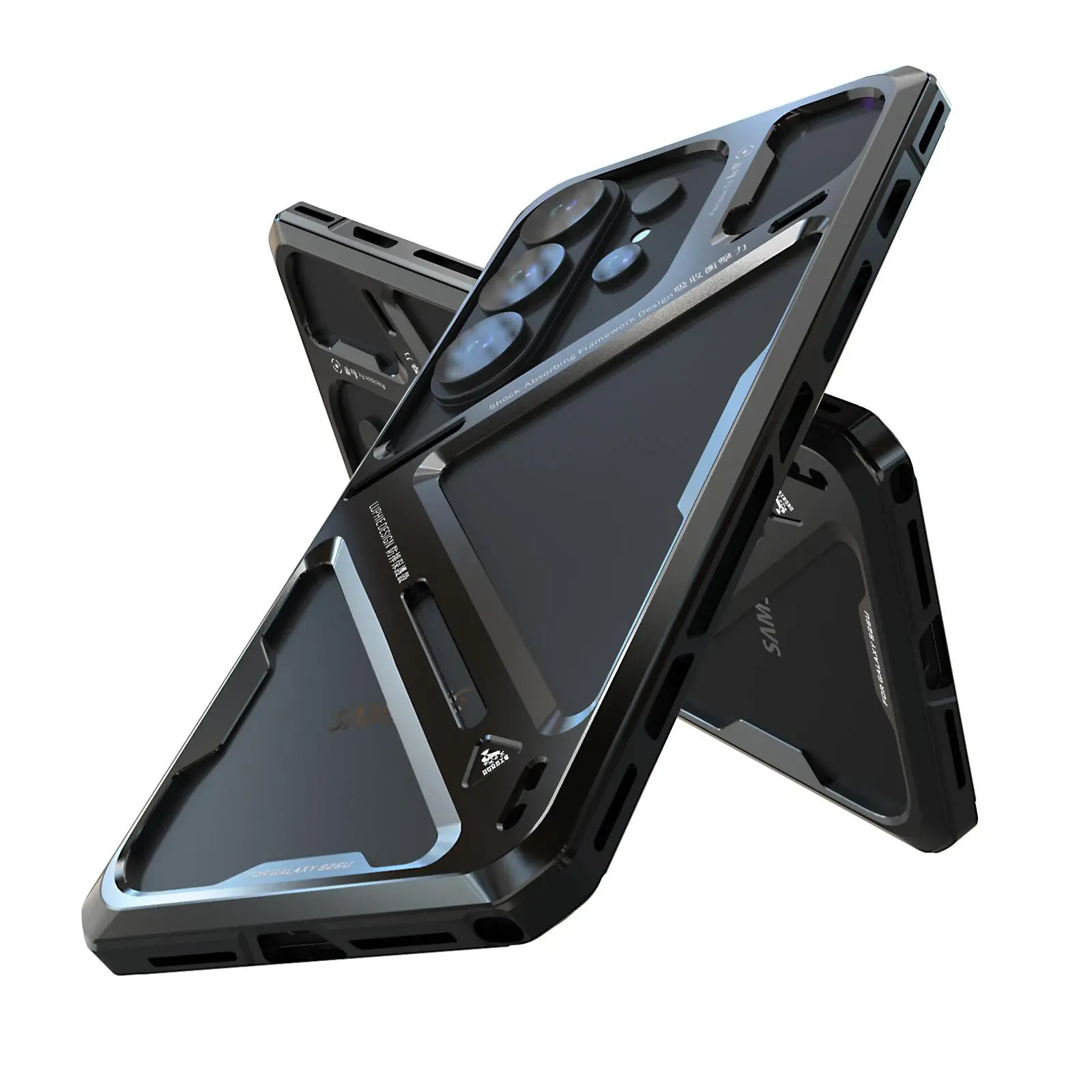 For Samsung Galaxy S26 Ultra S23 Plus S24 S22 Case Metal Aluminum Alloy Bumper Titanium Frame Hard Shockproof Cover S25 Ultra