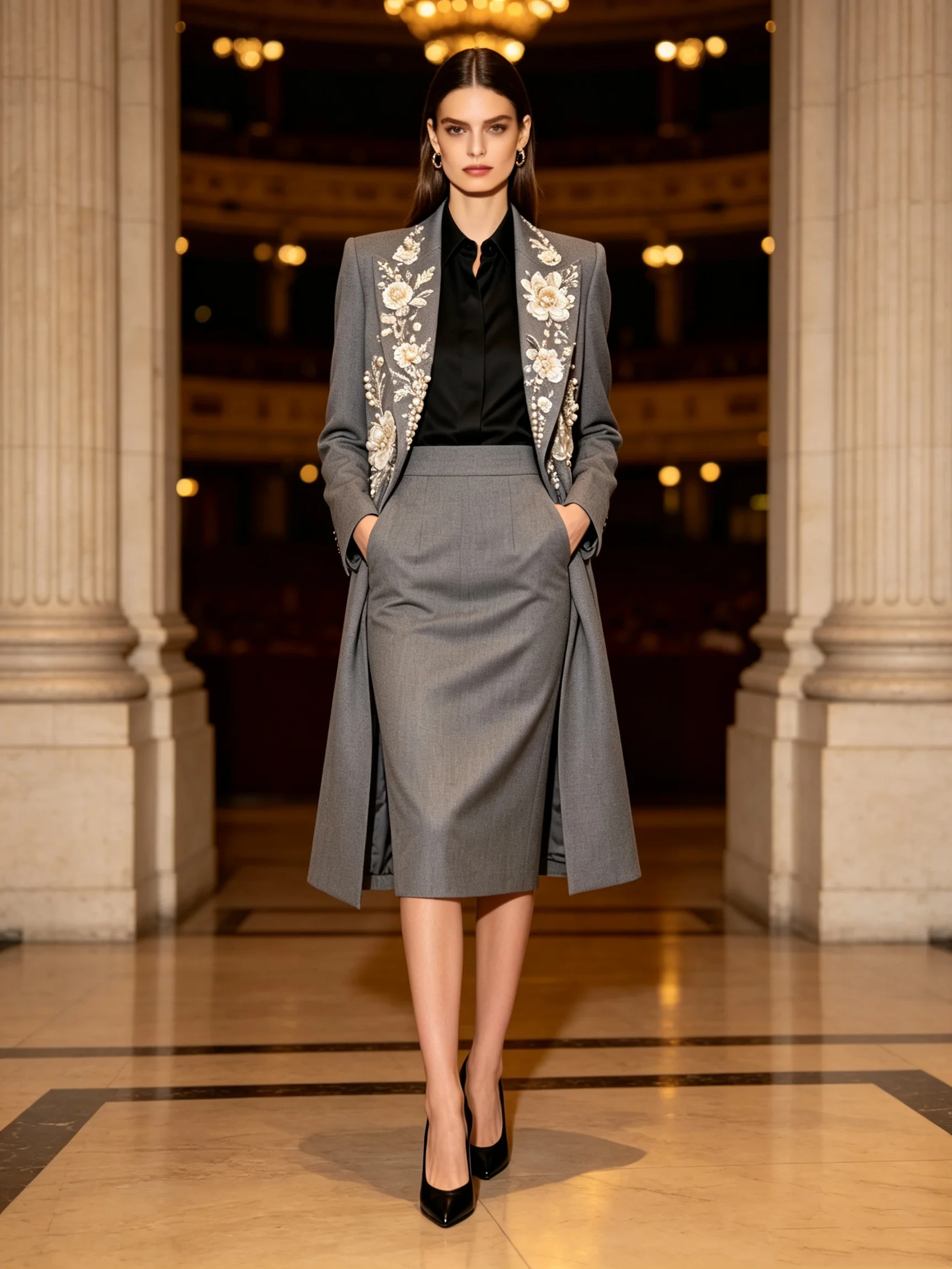 طقم تنورة بدلة نسائية طويلة با - مراجعة Women'S Formal Wear Tuxedo وسعره