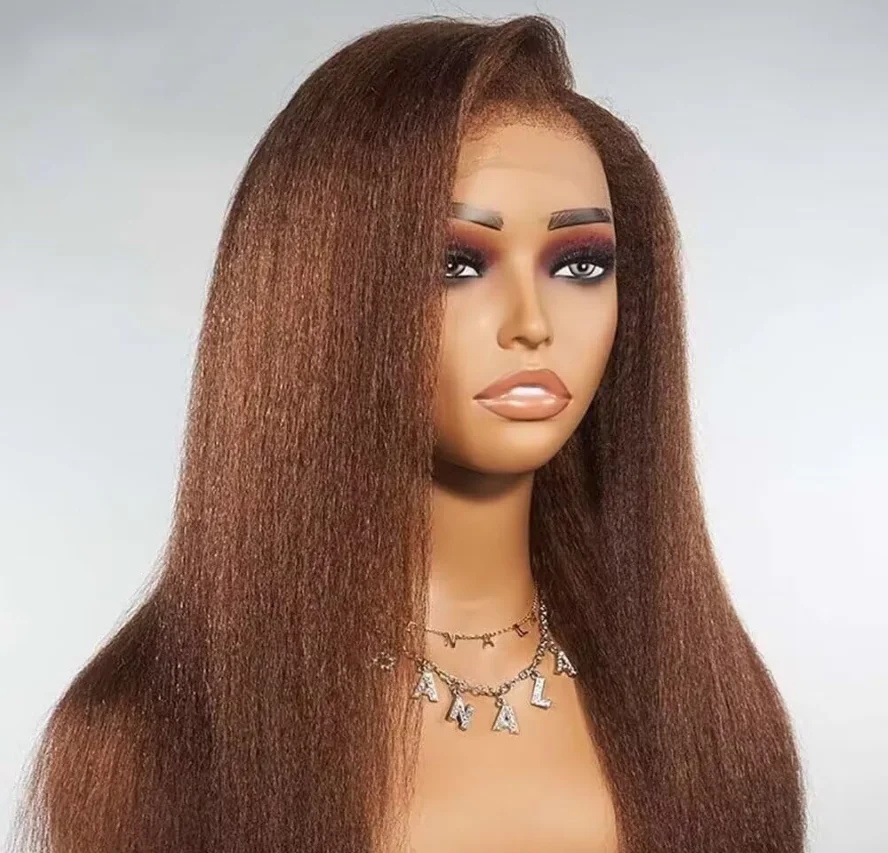 

Парик омбре с кружевной передней частью, из натуральных человеческих волос, блонд-коричневый, кудрявый прямой, 13x6 HD, бразильский, распродажа, ликвидация остатков