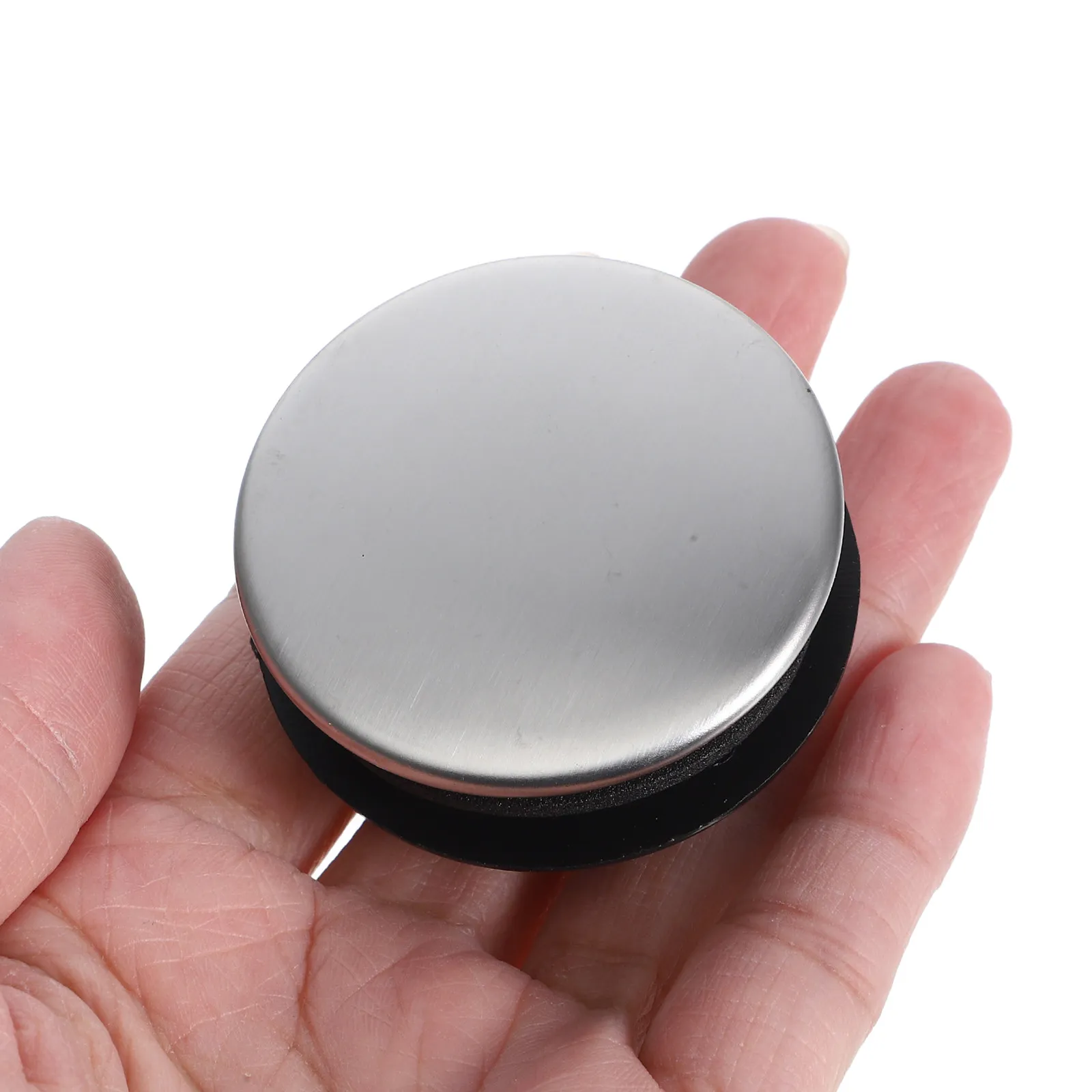 2Pcs Stainless Steel Kitchen Sink Hole Covers Universal Faucet Hole Plugs for Countertop Sink Drain Holes Decorative Functional view 5