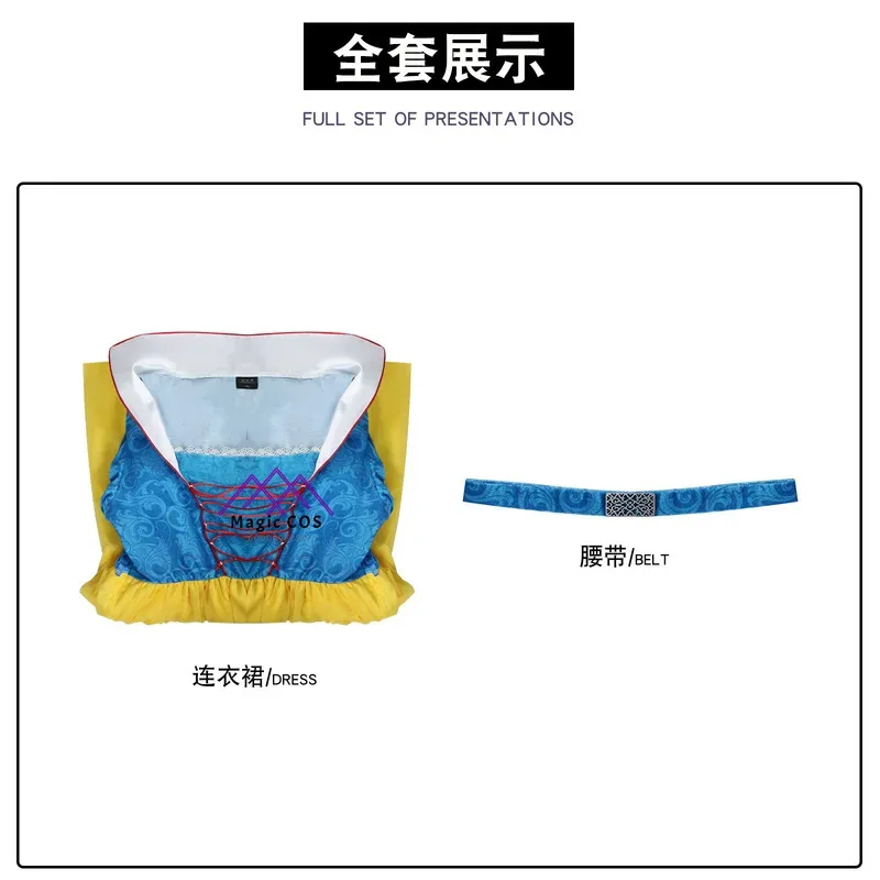 فستان تنكري للأميرة من فيلم InStock للنساء ملابس أنيمي للعب الأدوار ملابس الهالوين الهزلية اللطيفة لوليتا لوف لايف كوس